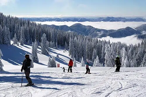 partie de ski in pamporovo